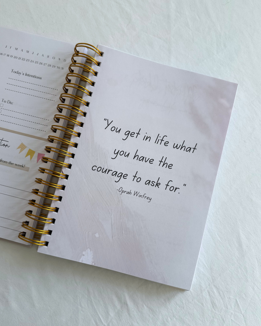 Dream, Plan, Manifest Planner - The Creamiest Beige