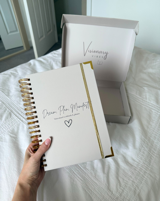 Dream, Plan, Manifest Planner - The Creamiest Beige